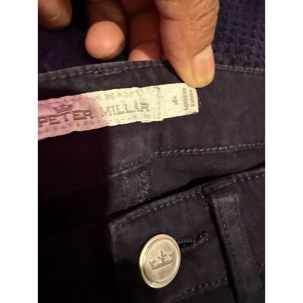 Peter Millar Pants Women 4 black Denim Jeans Slim Pants - Picture 5 of 9